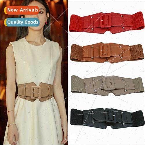 Women package buckle elastic waistband belt waist seal versa