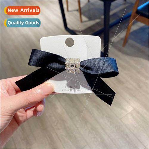 New Korea Dandongmen classic black bow hair clips French hea