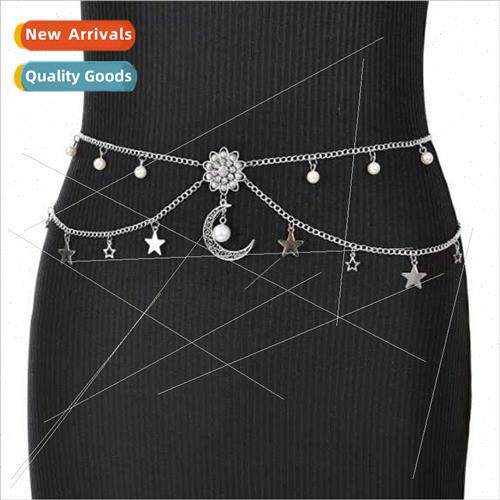 4074 Women new waist chain waistchain flowers acrylic fine p