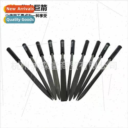 Set 10 brocade file steel file shaping file triangle half-ro