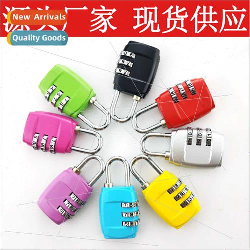 3-dig zinc alloy luggage combination lock padlock gym mini s