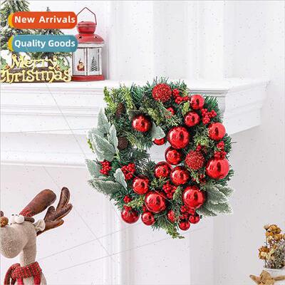 Christmas balls Christmas wreaths imation rattan wreaths doo