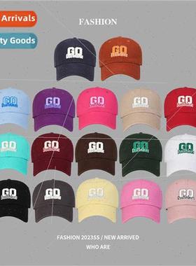 Korean ins new letters embroidered baseball cap female washe