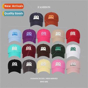 letters washe Korean new cap female baseball ins embroidered