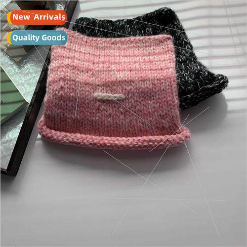 Korea hand-knted wool cap female winter fashion warm show fa