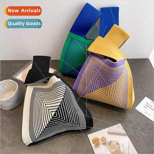 Hundreds simple striped handbag female convenient undershirt