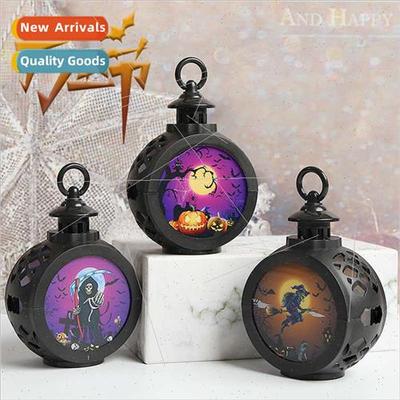 Halloween pumpkin lamp new round lamp portable night light h