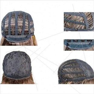 Europe wig women short curly hair black small curly wig rose