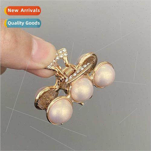 new trumpet pearl hair clips temperament half tie hairpin ch