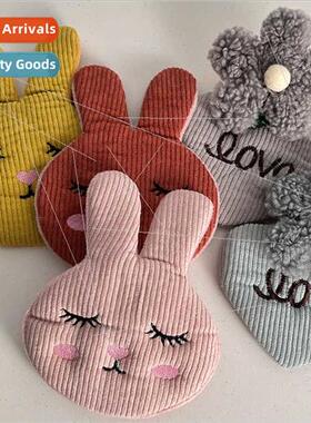 Hair clip Cute oversized rabb bb clip plush flowers ehead ba