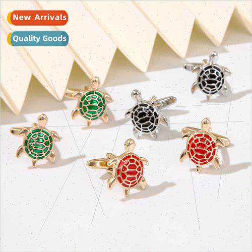 New Personalized Turtle Colorful Lacquer Cufflinks French Bu