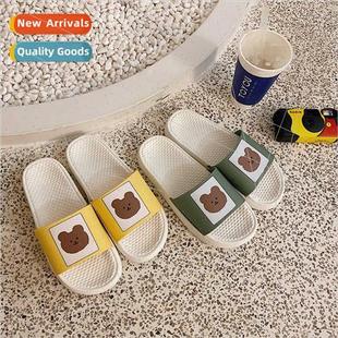 female summer cartoon new cute slippers couple 2022 Korean
