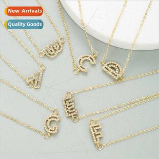 Fashion Europe 26 English letters necklace female retro allo