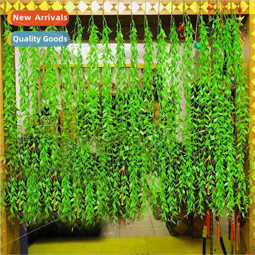 mulation willow leaves wicker rattan plants plastic leaves f
