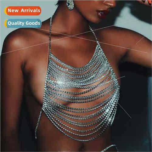 Europe Summer Fashion Rhinestone Flash Diamond Element Body