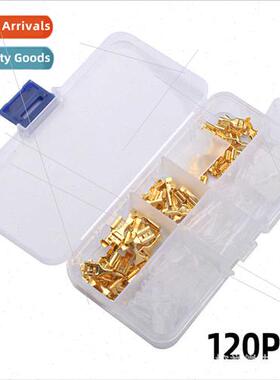 120PCS Gold lver Cold Pressed Reed Inserts 2.8 4.8 6.3mm Ter