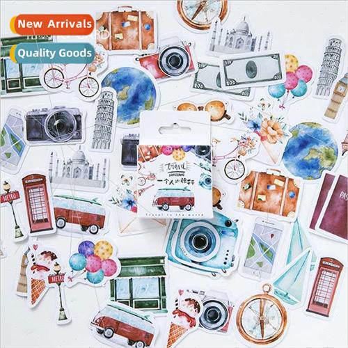 Boxed Stickers Traveling Alone Handbook Album Decorative Sti