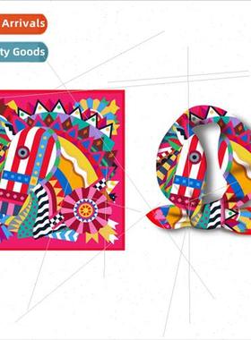 Oh my God so beautiful  American colorblocking horse head pr