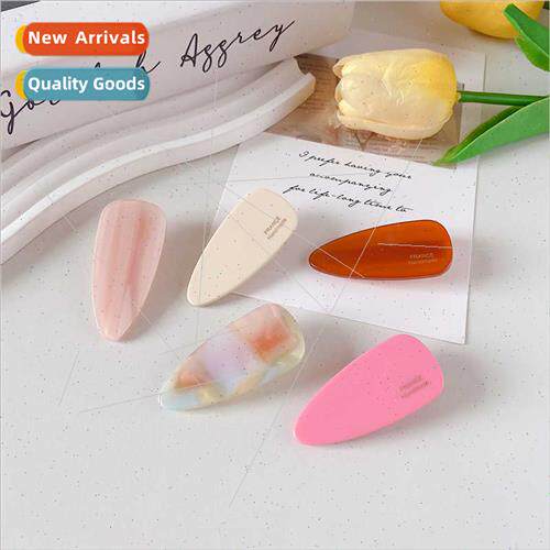 Sweet Korean hair clips teardrop-shaped acetate side bangs h
