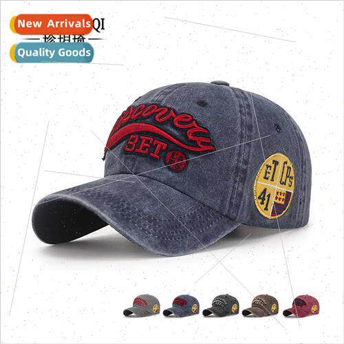 New curved brim washed old hat men women casual coated cloth