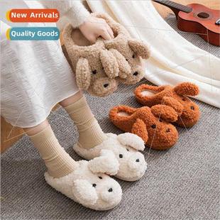 fall winter cartoon Cotton couple female cute indoo slippers