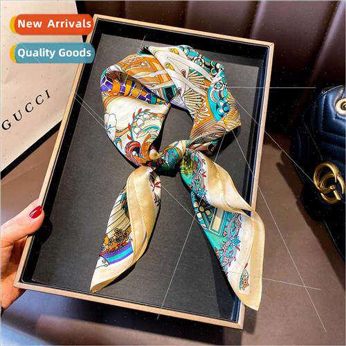 silk silk scarf in square scarf women versatile fall winter