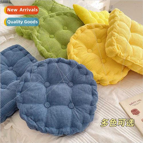 Ins wind solid color corduroy office sedentary artifacts stu