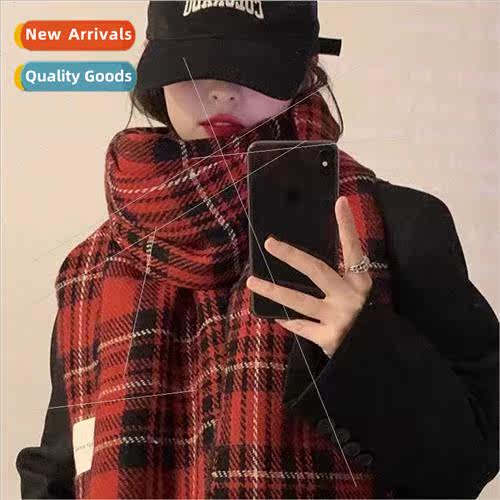 Christmas scarf female winter Korean  senior sense hundred w