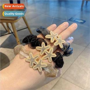Korea Organza large intestine hair ring starfish hair rope s