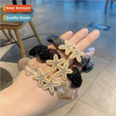 Korea Organza large intestine hair ring starfish hair rope s