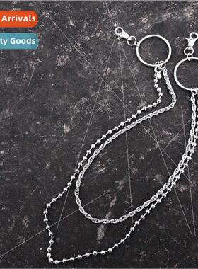 Set hipster earth cool bungee ins multilayer metal pants cha