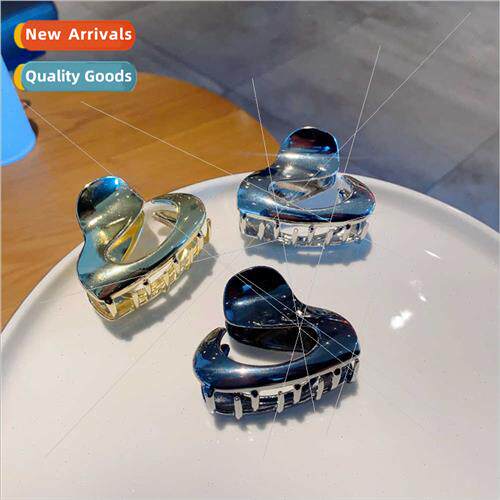 New irregular metal grab clip female new atmosphere sense hi