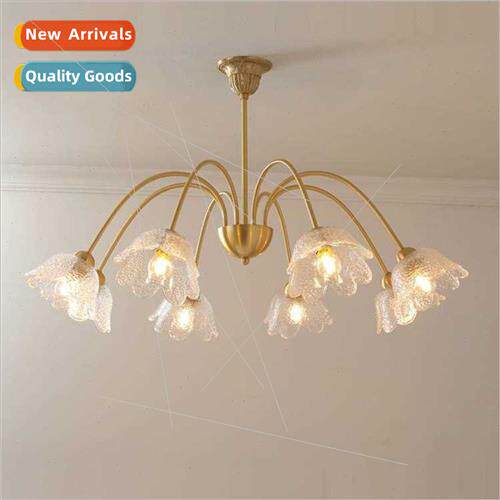 French light luxury living room chandelier copper high-grade