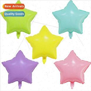 color pentagram aluminum balloon macaron film candy inch