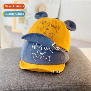 cute fall duck tongue thin spring baby super Baby cap hat