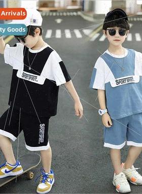 Boys summer short-sleeved set 2023 new tide cool casual loos
