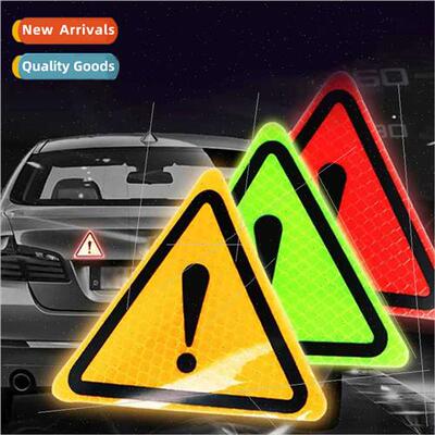 Car reflective stickers body decoration stickers triangle wa
