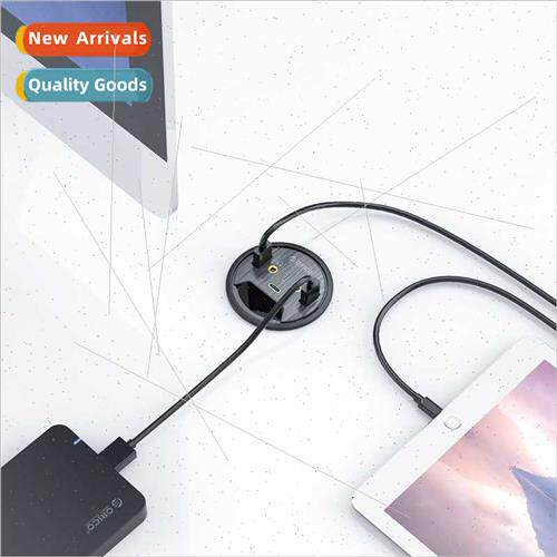 Desk Hole 2-port USB3.0 Card Reader SD&TF Slot Hub Compu