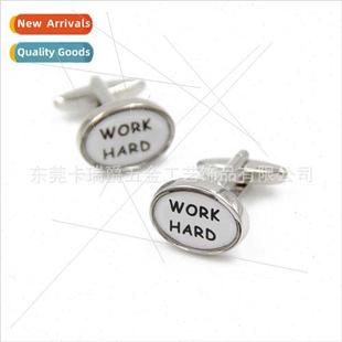 Business Fashion Cufflinks HARD 适 WORK