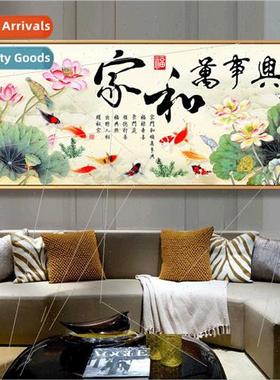 Precision printing cross stch new living room decorative pai