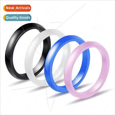 Ceramic ring simple fashion 3MM inside outside arc light pla