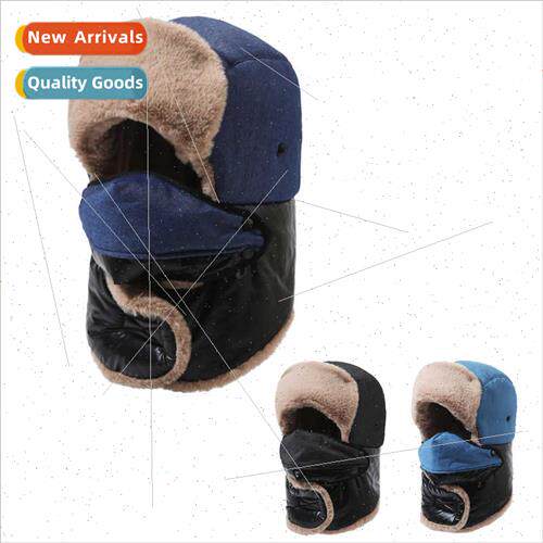 Winter warm hat men women Northeast outdoor Lei Feng cap col