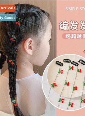 Children sweet lovely hair card princess braided hair artifa