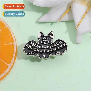 bat shape metal Halloween personalized black badge dark new