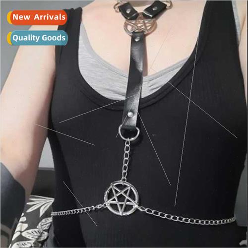 New chain five-star hanging neckpiece one-piece collar belt