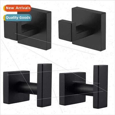 Bathroom robe hooks towel hooks square hotel clothes hooks w