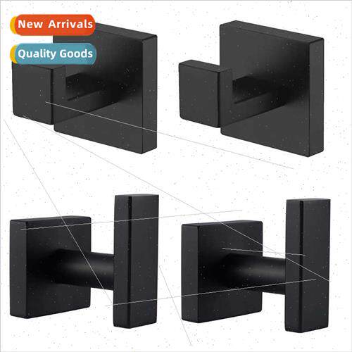 Bathroom robe hooks towel hooks square hotel clothes hooks w