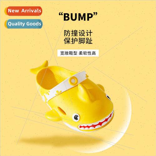 Cartoon shark slippers female summer outside ins tide indoor