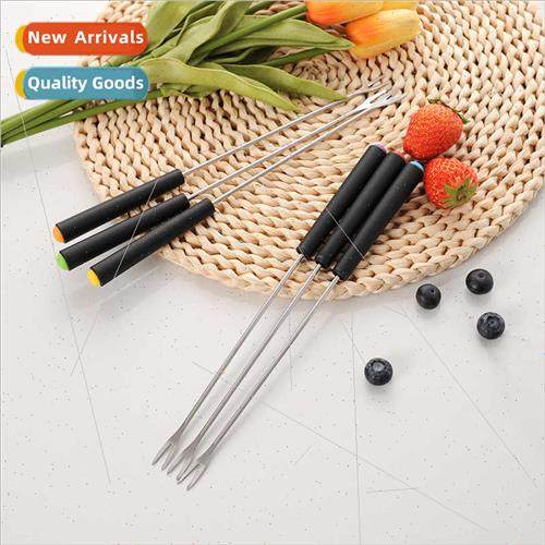 New 6pcs plastic handle outdoor barbecue k fru dessert chees