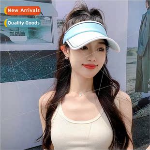 summer female anti ultraviolet running Sunscreen sports hat